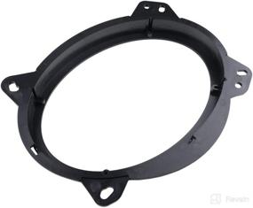 img 1 attached to 🔊 DKMUS 6x9 Front Door Speaker Mount Adapter - Toyota 4Runner, Avalon, Camry, Highlander, Tacoma, Prius, Sequoia, Tundra, Lexus CT, RX, GX, LS