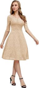 img 3 attached to Stylish Sleeve Formal Dresses for Women - Trendy Women's Clothing Collection