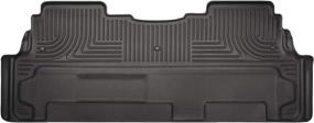 img 4 attached to Husky Liners Weatherbeater Series, 2nd Seat Floor Liner - Black (19171) - Compatible with 2008-2017 Buick Enclave/Chevrolet Traverse, 2007-2017 GMC Acadia, 2007-2010 Saturn Outlook, with 2nd Row Bench Seats (1 Piece)