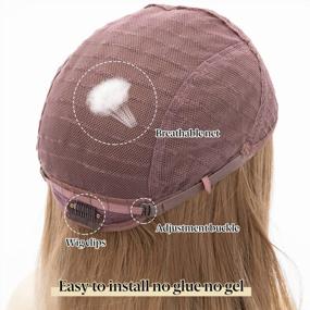 img 1 attached to Get Glam With SARLA'S Glueless Headband Wig For Blonde Women- Perfect For Cosplay And Daily Use!