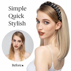 img 2 attached to Get Glam With SARLA'S Glueless Headband Wig For Blonde Women- Perfect For Cosplay And Daily Use!