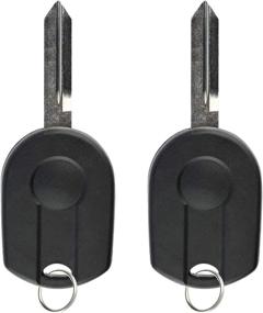 img 1 attached to 2 Pack - Keyless Entry Remote Key Fob Uncut 3btn OUCD6000022 164-R7043 for 2000-2016 Ford Lincoln Mercury Mazda