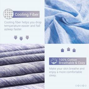 img 2 attached to LUXEAR Pillowcase, 2 Pack Envelope Closure Cooling Pillowcases With Double-Side Design [Arc-Chill Cooling & Cotton Fiber], Anti-Static, Skin-Friendly, Machine Washable Pillow Cases (20X26 In)-Blue