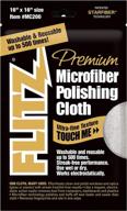 🧼 mc200 flitz thick 'n thirsty silver microfiber polishing cloth - 16" x 16 логотип