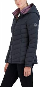 img 3 attached to Womens Short Quilted Jacket With Stretch Fabric, Water Resistant, Front Zipper And Hand Pockets - 26 Inch Coat From HFX