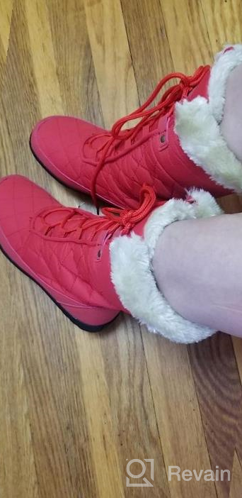 img 1 attached to DailyShoes Women'S Comfort Round Toe Mid Calf Flat Ankle High Eskimo Winter Fur Snow Boots review by Jamie Sorenson