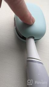img 5 attached to Перезаряжаемый футляр для зубных щеток с защитой от ультрафиолетового излучения — NewWay Mini для путешествий, дома и бизнеса — зеленый