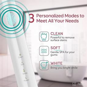 img 3 attached to 🦷 Sonic Rechargeable Toothbrush with Whitening Action - Enhance Oral Care