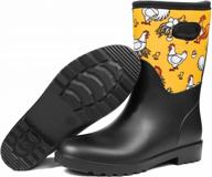 get ready for any weather with dksuko women's mid calf rubber rain boots! логотип