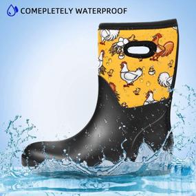 img 2 attached to Get Ready For Any Weather With DKSUKO Women'S Mid Calf Rubber Rain Boots!