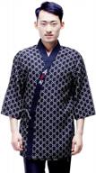 куртка шеф-повара унисекс для суши, японская кухонная форма, рабочая одежда, пальто asian m jiyaru логотип