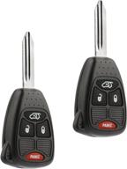🔑 chrysler pacifica / jeep liberty keyless entry remote fob (m3n5wy72xx 4-btn, set of 2) - compatible for 2004-2008 pacifica and 2005-2007 liberty logo