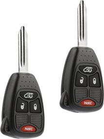 img 2 attached to 🔑 Chrysler Pacifica / Jeep Liberty Keyless Entry Remote Fob (M3N5WY72XX 4-btn, Set of 2) - Compatible for 2004-2008 Pacifica and 2005-2007 Liberty