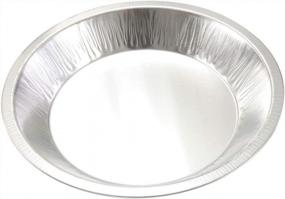 img 2 attached to Get Ready For Baking Season With KitchenDance Heavyweight Aluminum Foil Pie Pans - 25 Pack (9-1/2" Rim To Rim)