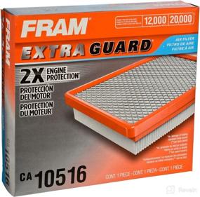 img 1 attached to 🔧 FRAM Extra Guard Flexible Rectangular Panel Engine Air Filter - CA10516: Easy Installation, Advanced Engine Protection and Optimal Performance for Dodge Vehicles