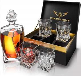 img 3 attached to Whiskey Decanter Set With Whiskey Glasses - Whisky Gifts For Men Whiskey Glass Set For Bourbon Or Scotch Valentines Gifts For Men, Father'S Day Gift