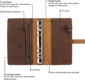 img 1 attached to A6 Refillable Leather Journal: Vintage Handmade Writing Notebook For Men & Women - Brown