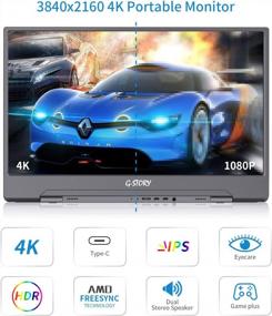 img 3 attached to G-STORY G STORY Ultrathin Portable Direct Connected Compatible 15.6", 60Hz, 便携式, GSV56UM, HD, HDMI, 4K