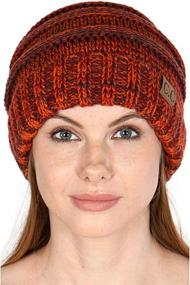 img 2 attached to Women'S CC Beanie Hats: Soft, Warm & Stylish Slouchy Knit Winter Caps