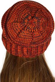 img 3 attached to Women'S CC Beanie Hats: Soft, Warm & Stylish Slouchy Knit Winter Caps