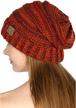 women's cc beanie hats: soft, warm & stylish slouchy knit winter caps logo