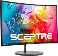 sceptre c275w-1920rn monitor with edgeless design, high dynamic range, curved display, flicker-free, built-in speakers, hd resolution, and hdmi connectivity logo