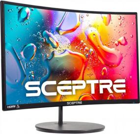 img 4 attached to Sceptre C275W-1920RN Monitor with Edgeless Design, High Dynamic Range, Curved Display, Flicker-Free, Built-In Speakers, HD Resolution, and HDMI Connectivity