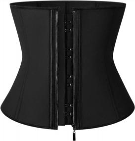 img 4 attached to Пояс-триммер для талии для женщин - Shaperin Sweat Corset Underbust для повседневной носки и похудения