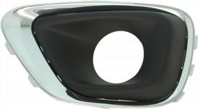 img 3 attached to Jeep Compass 2014-2017 Fog Light Lamp Grille Cover Trims Left+Right - BENERAY 68213205AA/68213204AA
