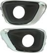 jeep compass 2014-2017 fog light lamp grille cover trims left+right - beneray 68213205aa/68213204aa logo