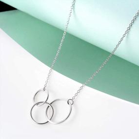 img 3 attached to Soulful Sterling Silver Circle Necklace - Celebrate Milestone Birthdays With Soulmeet'S Timeless 30Th, 40Th, 50Th, 60Th Birthday Gifts And Anniversary Jewelry For Women & Moms
