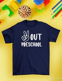 img 1 attached to 🎓 Adorable Toddler Graduation Gift: Peace Out Preschool Funny Kids T-Shirt!