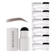 madluvv patented eyebrow stamp stencil kit, 1-step brow stamp™ + shaping kit, the original viral eyebrow stamp and stencil set (brunette) logo