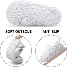 img 1 attached to 👟 Unisex Baby Sneakers - FEETCITY Infant Slip On First Walking Shoes, Toddler Casual Star Sneaker Crib Shoes for Boys and Girls