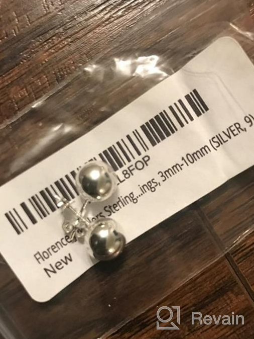 img 1 attached to 💎 Florence Jewelers 925 Sterling Silver Ball Stud Earrings, Sizes 3mm-10mm review by Lindsay Parker