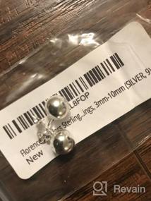 img 4 attached to 💎 Florence Jewelers 925 Sterling Silver Ball Stud Earrings, Sizes 3mm-10mm