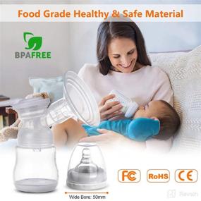 img 3 attached to 🍼 Portable Double Electric Breast Pump with LED Display, Ultra-Quiet & Rechargeable - BPA Free