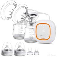 🍼 portable double electric breast pump with led display, ultra-quiet & rechargeable - bpa free logo