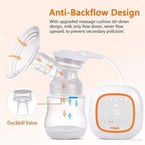 img 1 attached to 🍼 Portable Double Electric Breast Pump with LED Display, Ultra-Quiet & Rechargeable - BPA Free