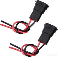 huiqiaods h11 h8 881 socket adapter: the perfect wiring harness for led light bar & work lamps (pack of 2) logo