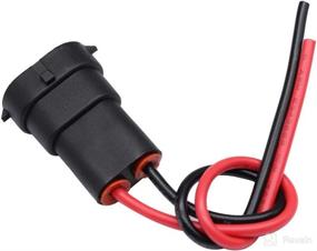 img 3 attached to HUIQIAODS H11 H8 881 Socket Adapter: The Perfect Wiring Harness for LED Light Bar & Work Lamps (Pack of 2)