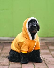 img 2 attached to 🐶 Medium Gold Fashion Pet Outdoor Sherpa Warm Up Coat for Dogs