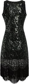 img 2 attached to Vijiv Sequined Embellished Fringed Paisley Women's Clothing and Dresses