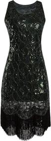 img 3 attached to Vijiv Sequined Embellished Fringed Paisley Women's Clothing and Dresses