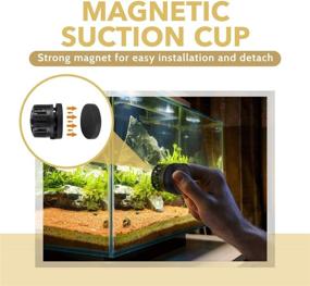 img 2 attached to 🌊 hygger Mini Wave Maker: Magnetic DC Powerhead for Saltwater Tank - 1600 GPH Aquarium Water Circulation Pump - LED Display Controller 5-30 Gallon