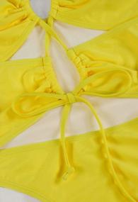 img 1 attached to Женские сексуальные цельные купальники Sovoyontee Cheeky Bikini Bathing Suit