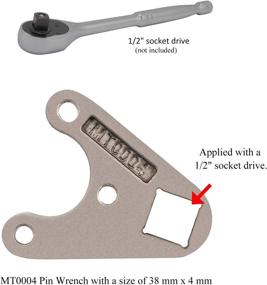 img 1 attached to ⚙️ MT0004-38mm x 4mm Outboard Trim/Tilt Pin Wrench: Effortlessly Remove Hydraulic Cylinders & Trim/Tilt Caps for Seastar & Yamaha V6