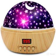 🌟 anteqi star projector night light: 360 degree rotating starry sky lamp with timer - perfect baby sleep aid and gift for boys, girls, and toddlers логотип