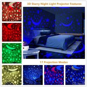 img 3 attached to 🌟 ANTEQI Star Projector Night Light: 360 Degree Rotating Starry Sky Lamp with Timer - Perfect Baby Sleep Aid and Gift for Boys, Girls, and Toddlers