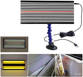 img 4 attached to 🔍 G&S GS Paintless Dent Repair LED Line Board - Double Stripe Reflector Board for Quick and Accurate Dent Fixing (Large)